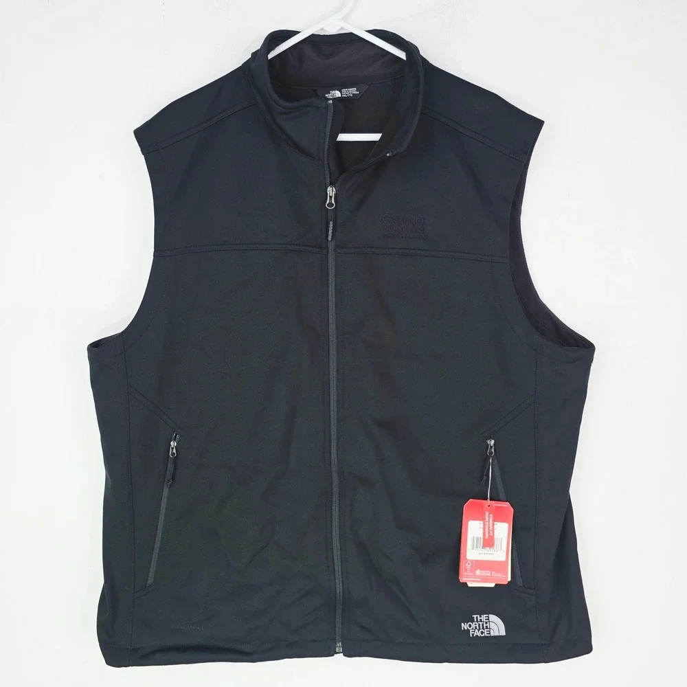 The North Face Ridgeline Soft Shell Vest Mens XXL Black NF0A3LGZJK3 Full Zip
